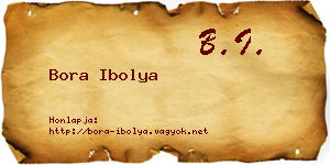 Bora Ibolya névjegykártya